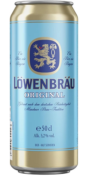 Löwenbräu München Original Bier 5,2% Vol. 24 x 50 cl Dose Deutschland