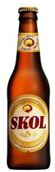 Skol Bier Pilsener 5,0% Vol. 33 cl EW Flasche Brasilien