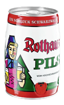 Rothaus Pils 5,1% Vol. 2 x 5 L Original Party-Fässli