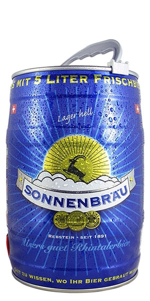 Sonnenbräu Lager hell 4,8% Vol. 2 x 5 Liter Partyfass