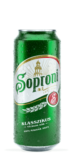 Soproni Klasszikus Classic helles Bier 4,5% - 24 x 50 cl Dose Ungarn