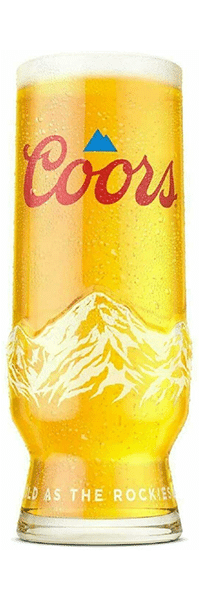 Coors Half Pint Biergläser 50 cl - 10 Gläser