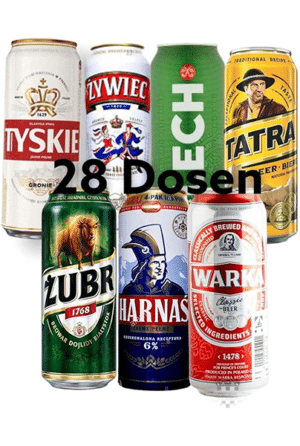 Polnisches Bier Probierset 7 Sorten - 28 x 50 cl Dose