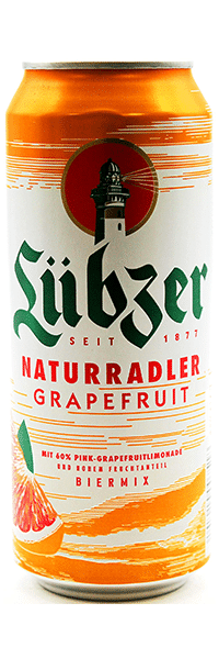 Lübzer Naturradler Grapefruit 2% - 24 x 50 cl Dose